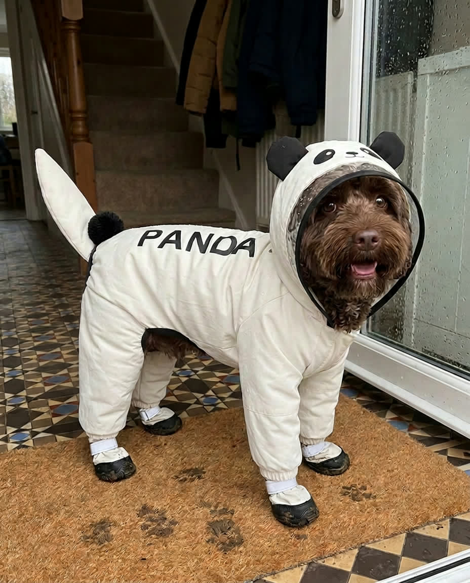 Home dry, nose to paws